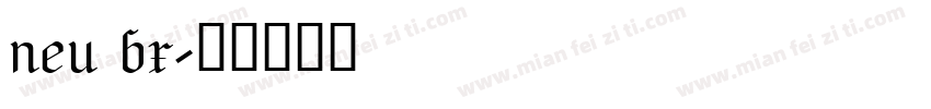 neu bx字体转换